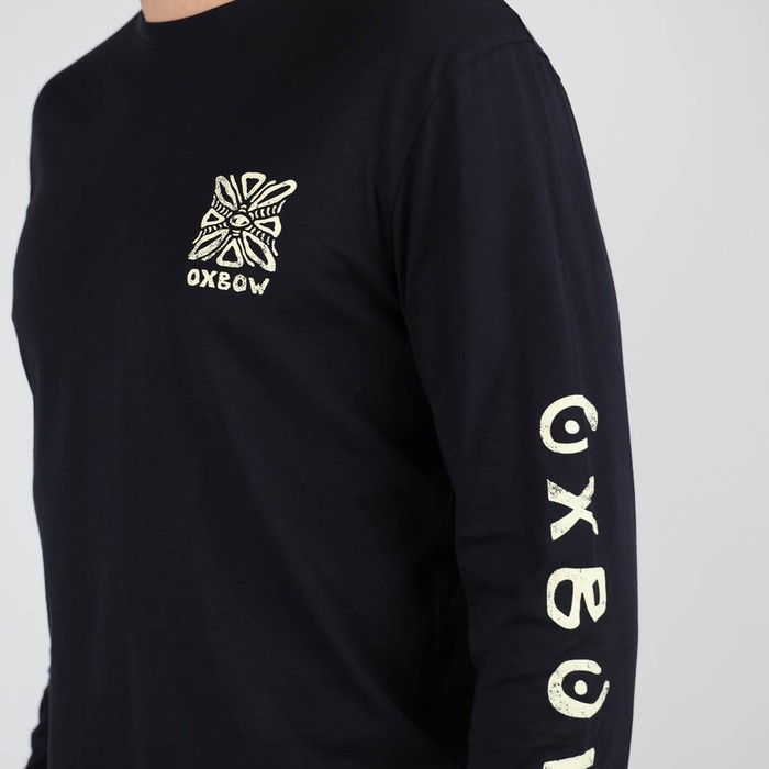 Oxbow Long sleeves crew neck straight cut cotton tee-shirt. Q2TECAT