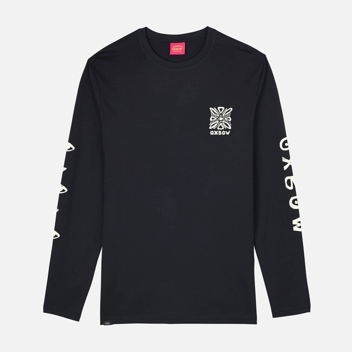 Oxbow Long sleeves crew neck straight cut cotton tee-shirt. Q2TECAT