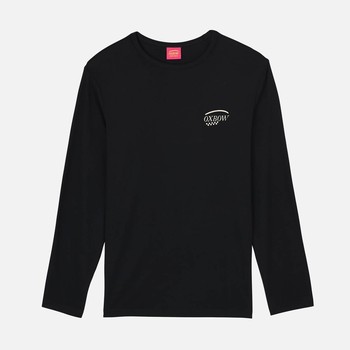 Oxbow Long sleeves crew neck straight cut cotton tee-shirt. Q2TAXTION