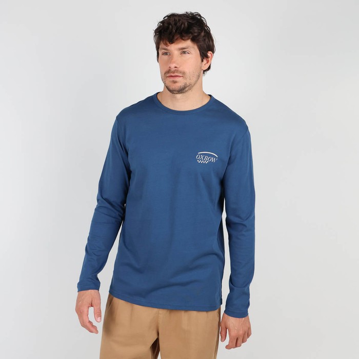 Oxbow Long sleeves crew neck straight cut cotton tee-shirt. Q2TAXTION