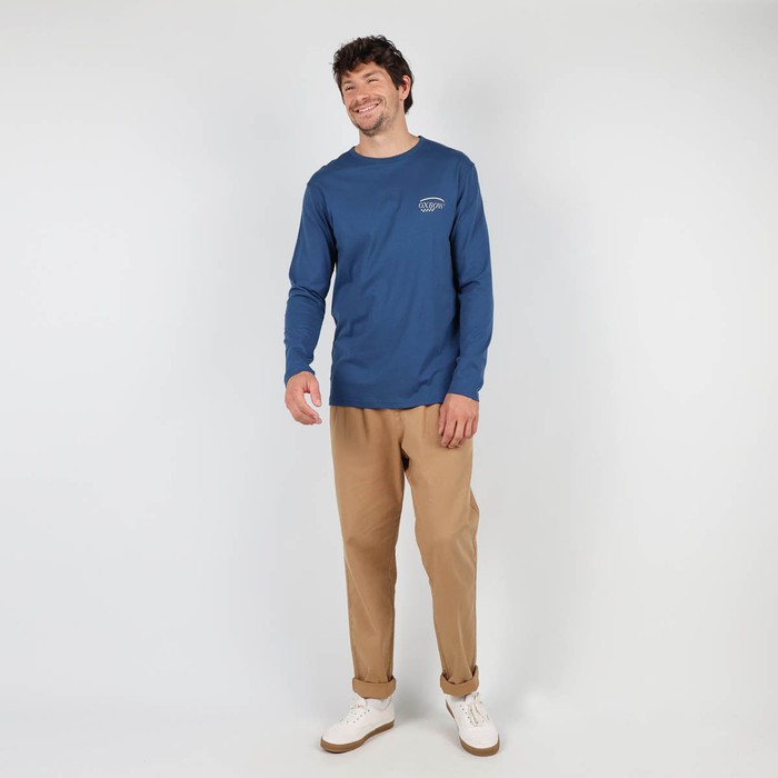 Oxbow Long sleeves crew neck straight cut cotton tee-shirt. Q2TAXTION
