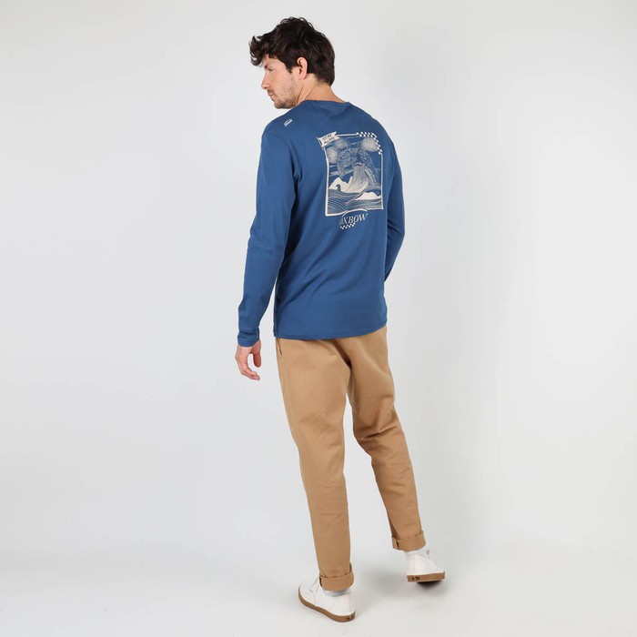 Oxbow Long sleeves crew neck straight cut cotton tee-shirt. Q2TAXTION