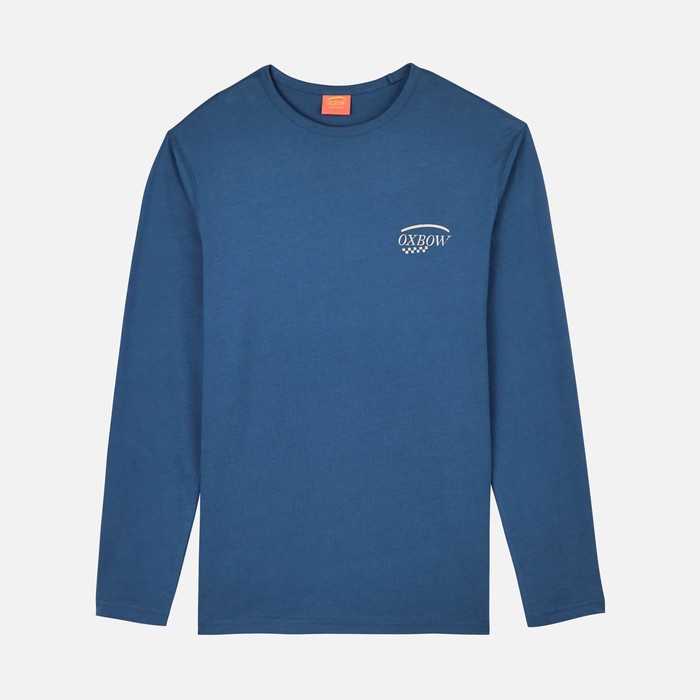 Oxbow Long sleeves crew neck straight cut cotton tee-shirt. Q2TAXTION