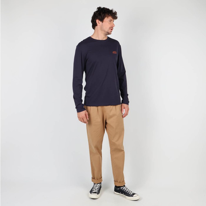 Oxbow Long sleeves crew neck straight cut cotton tee-shirt. Q2TEKOVA