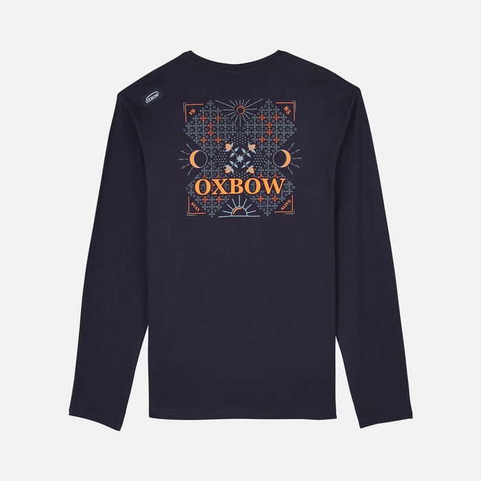 Oxbow Long sleeves crew neck straight cut cotton tee-shirt. Q2TEKOVA