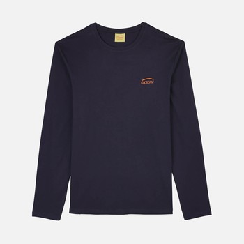 Oxbow Long sleeves crew neck straight cut cotton tee-shirt. Q2TEKOVA