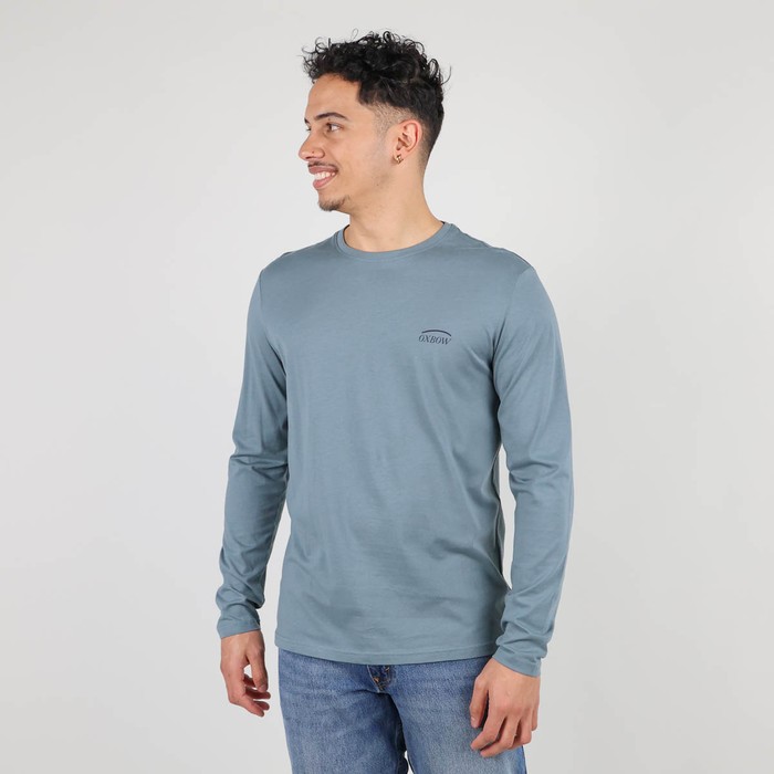 Oxbow Long sleeves crew neck straight cut cotton tee-shirt. Q2TEKOVA