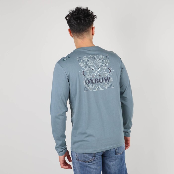 Oxbow Long sleeves crew neck straight cut cotton tee-shirt. Q2TEKOVA