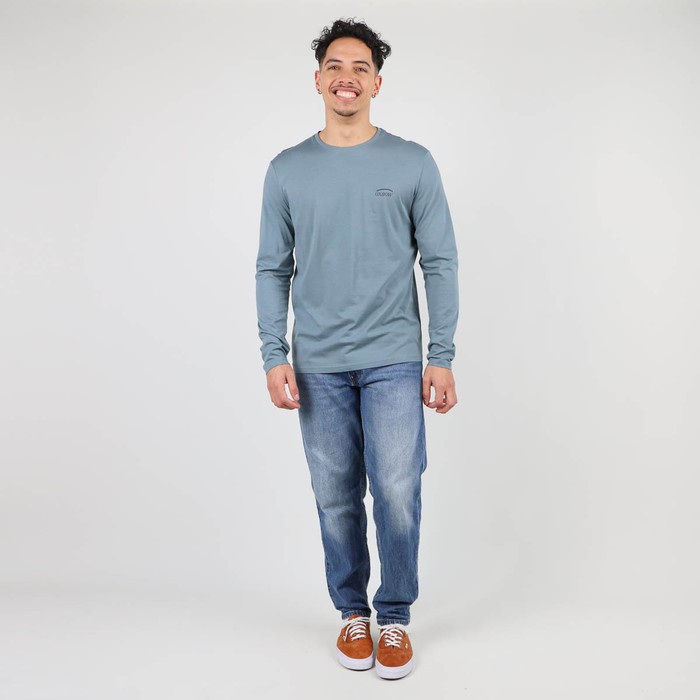 Oxbow Long sleeves crew neck straight cut cotton tee-shirt. Q2TEKOVA