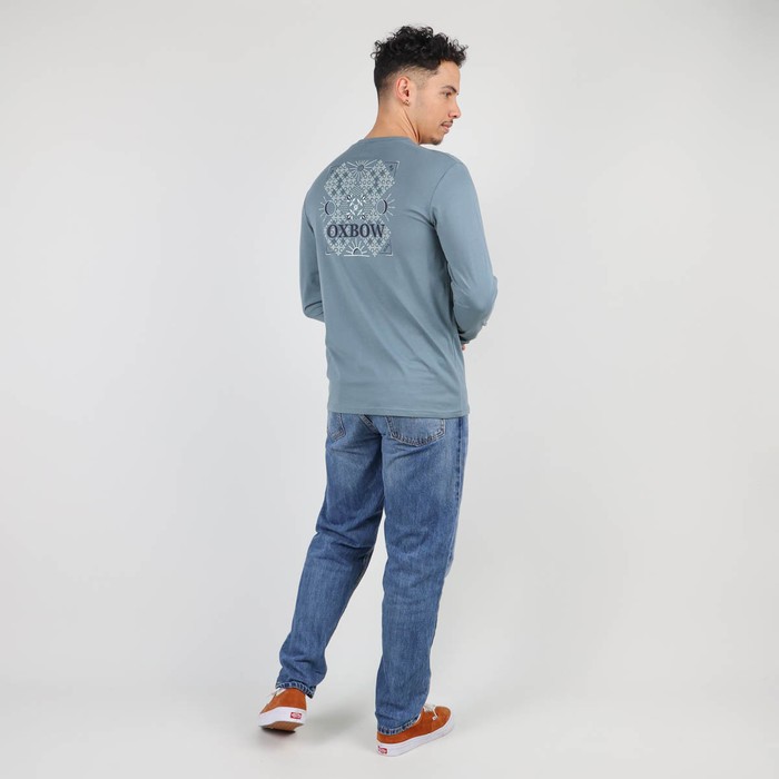Oxbow Long sleeves crew neck straight cut cotton tee-shirt. Q2TEKOVA