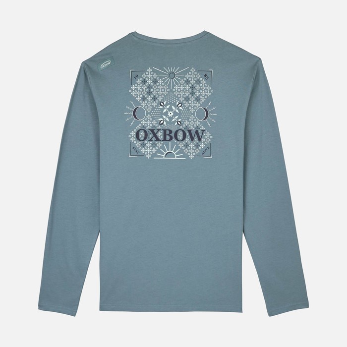 Oxbow Long sleeves crew neck straight cut cotton tee-shirt. Q2TEKOVA