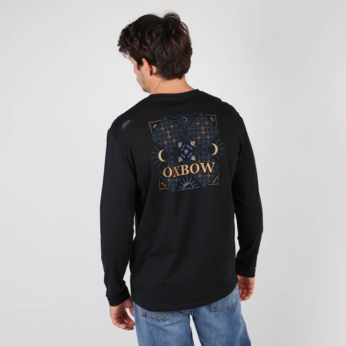 Oxbow Long sleeves crew neck straight cut cotton tee-shirt. Q2TEKOVA