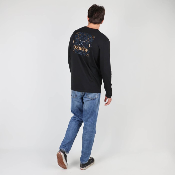 Oxbow Long sleeves crew neck straight cut cotton tee-shirt. Q2TEKOVA