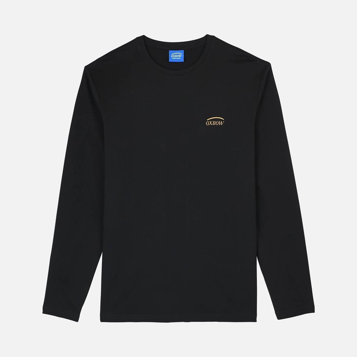 Oxbow Long sleeves crew neck straight cut cotton tee-shirt. Q2TEKOVA