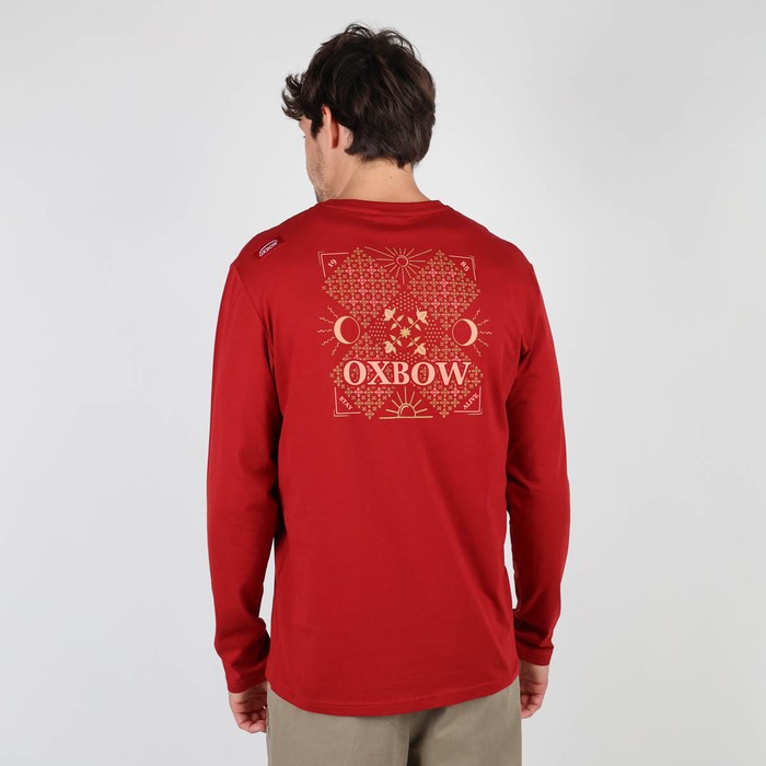 Oxbow Long sleeves crew neck straight cut cotton tee-shirt. Q2TEKOVA