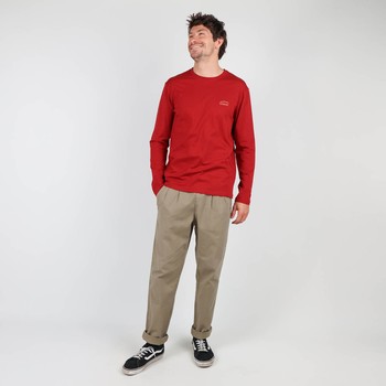 Oxbow Long sleeves crew neck straight cut cotton tee-shirt. Q2TEKOVA