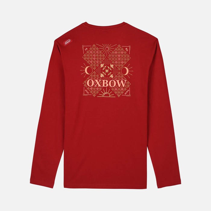Oxbow Long sleeves crew neck straight cut cotton tee-shirt. Q2TEKOVA