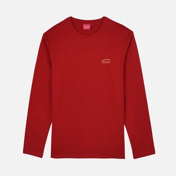 Oxbow Long sleeves crew neck straight cut cotton tee-shirt. Q2TEKOVA