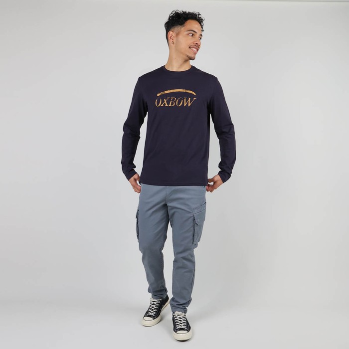 Oxbow Long sleeves crew neck straight cut cotton tee-shirt. Q2TIAGO