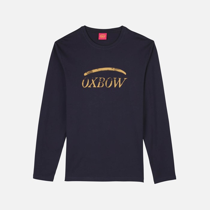 Oxbow Long sleeves crew neck straight cut cotton tee-shirt. Q2TIAGO