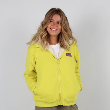 Oxbow Zippered hooded sherpa lining cotton sweatshirt. Q2SWIPS