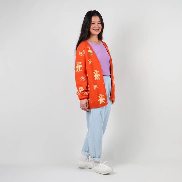 Oxbow Long sleeves straight-cut cotton cardigan. Q2PILAR