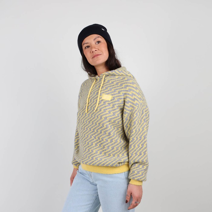 Oxbow Hooded loose cut acrylic sweater. Q2PIETAN
