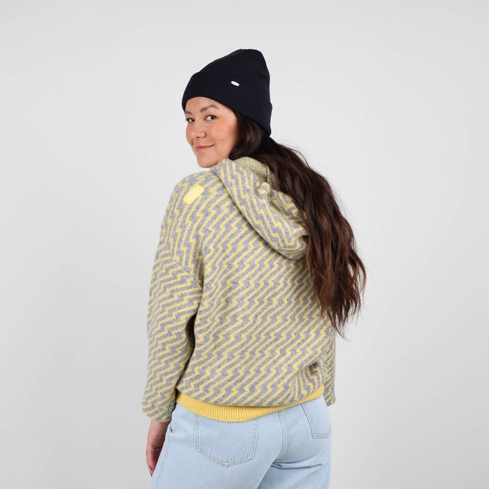 Oxbow Hooded loose cut acrylic sweater. Q2PIETAN