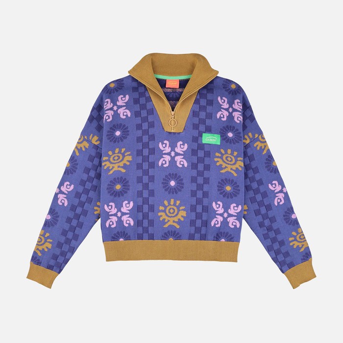 Oxbow Zippered hig neck coton sweater. Q2PERIKLES