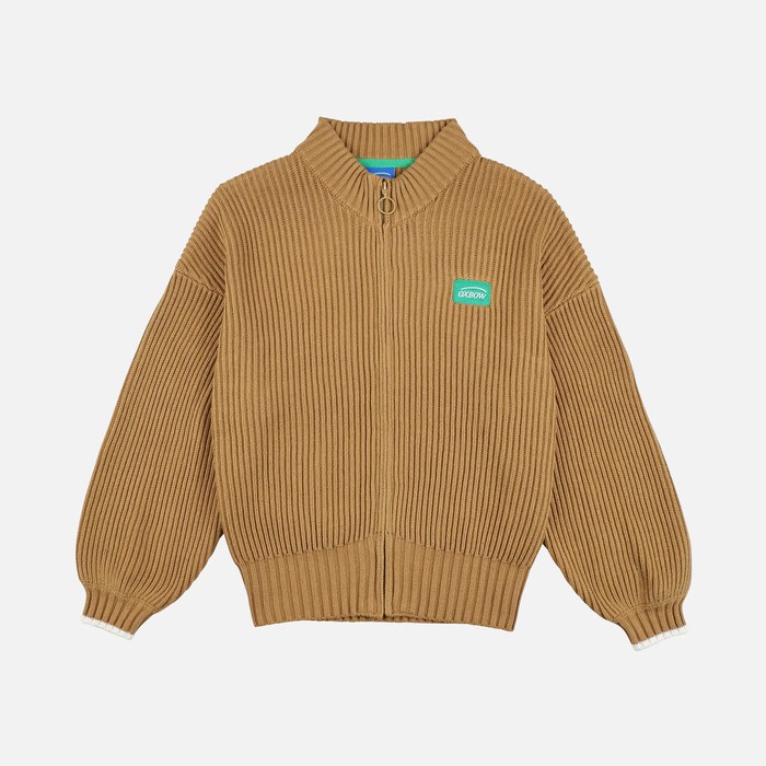 Oxbow Zippered long sleeves cotton cardigan. Q2PIMS