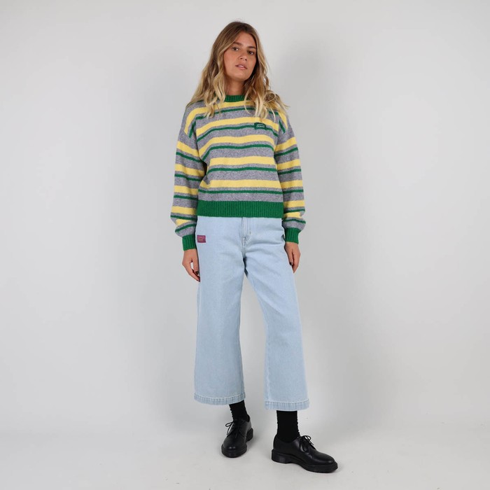 Oxbow Crew neck oversize cut jacquard sweater. Q2PANDORE