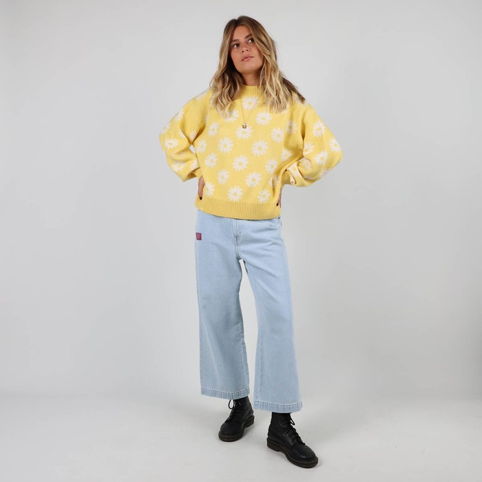 Oxbow Crew neck oversize cut acrylic sweater. Q2PANDORA