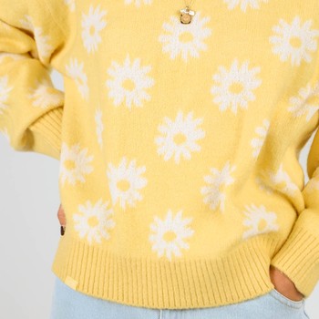 Oxbow Crew neck oversize cut acrylic sweater. Q2PANDORA