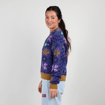 Oxbow Crew neck oversize cut cotton sweater. Q2PACIFIC