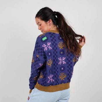 Oxbow Crew neck oversize cut cotton sweater. Q2PACIFIC