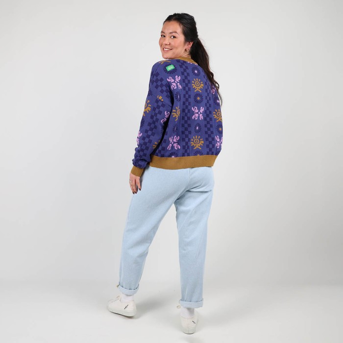 Oxbow Crew neck oversize cut cotton sweater. Q2PACIFIC