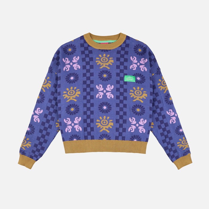 Oxbow Crew neck oversize cut cotton sweater. Q2PACIFIC