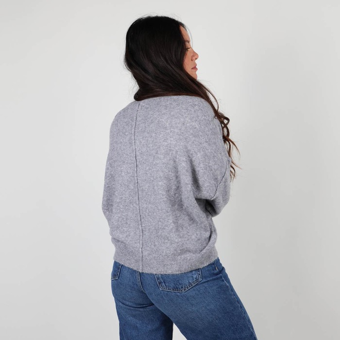 Oxbow Crew neck oversize cut acrylic sweater. Q2PETRA