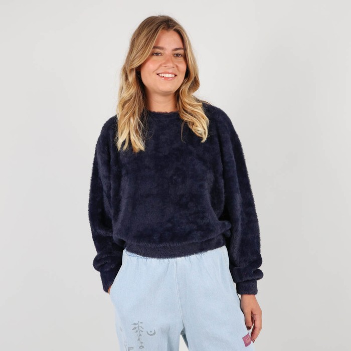 Oxbow Crew neck loose cut polyamide sweater. Q2PERSEPHONE
