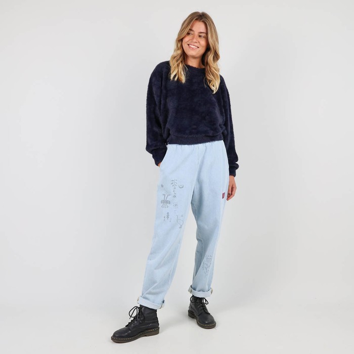 Oxbow Crew neck loose cut polyamide sweater. Q2PERSEPHONE