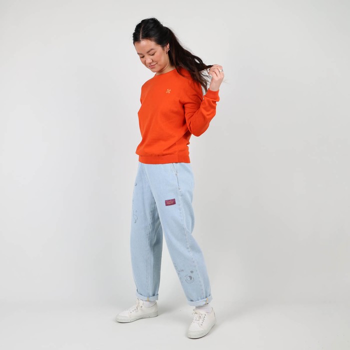 Oxbow Crew neck straight cut cotton sweater. Q2PAEROA