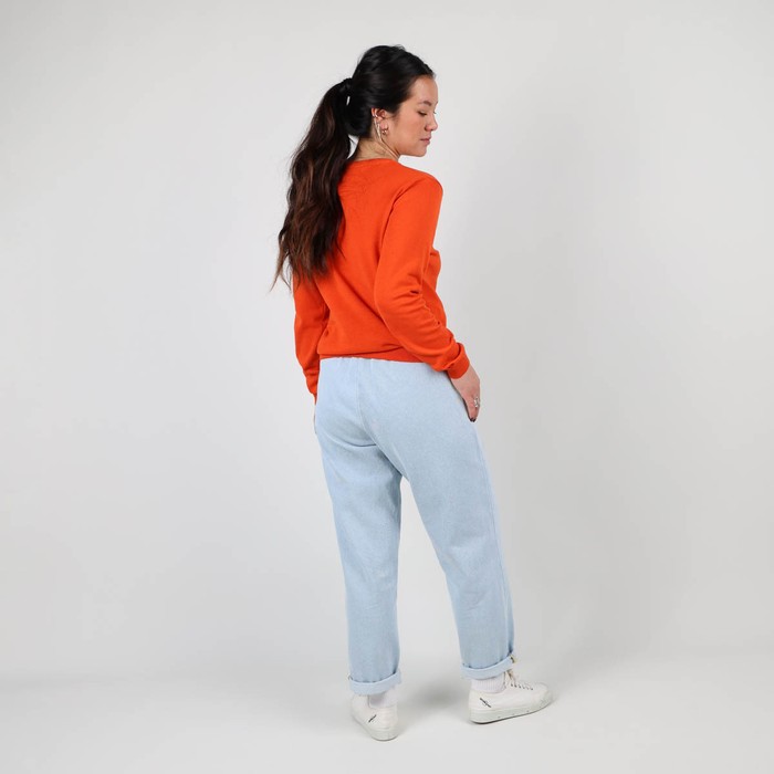 Oxbow Crew neck straight cut cotton sweater. Q2PAEROA