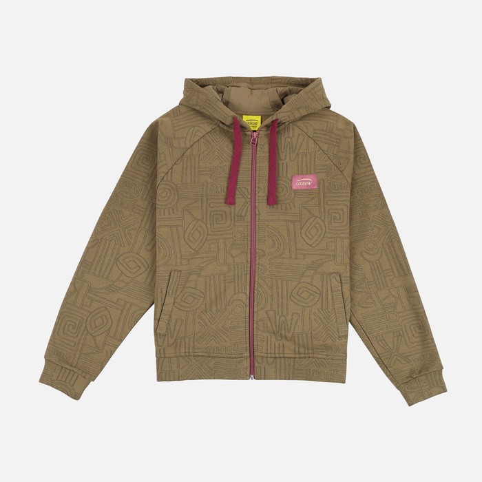 Oxbow Zippered hooded cotton sweatshirt. Q2SIMONE