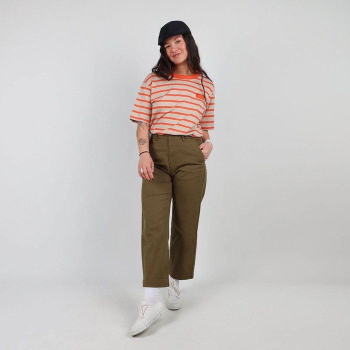 Oxbow Crew neck short sleeves straight cut organic cotton tee-shirt. Q2TERAYE