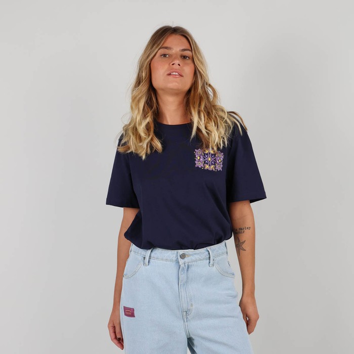 Oxbow Crew neck short sleeves straight cut organic cotton tee-shirt. Q2TEELAC