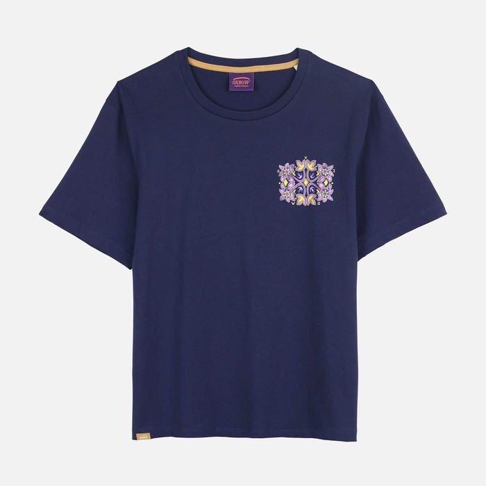 Oxbow Crew neck short sleeves straight cut organic cotton tee-shirt. Q2TEELAC