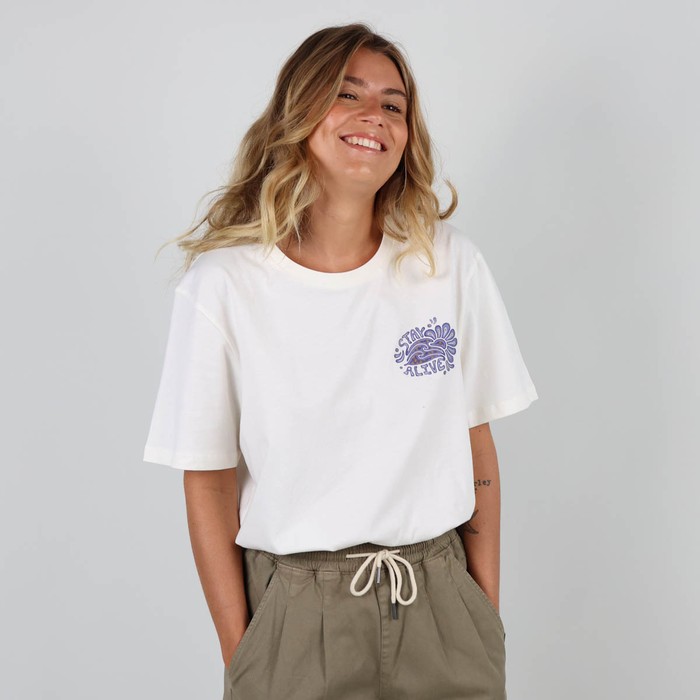 Oxbow Crew neck short sleeves straight cut organic cotton tee-shirt. Q2TEGLACE