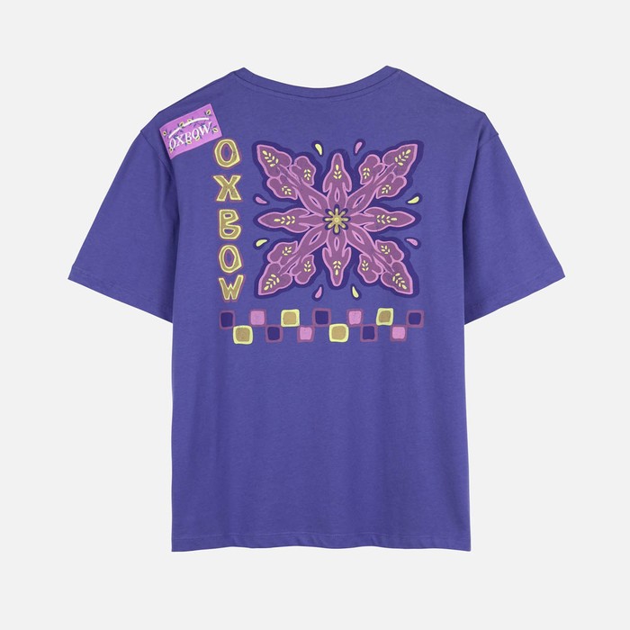 Oxbow Crew neck short sleeves straight cut organic cotton tee-shirt. Q2TEAUMER