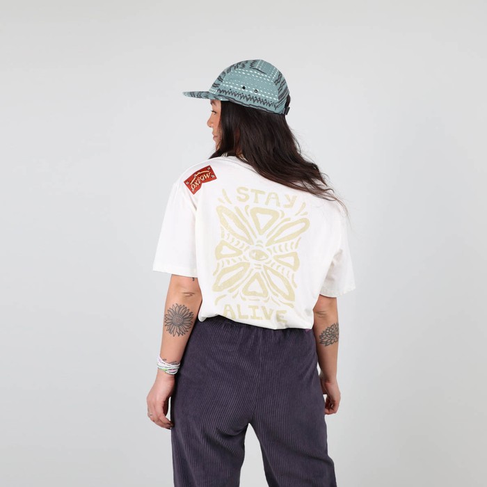 Oxbow Crew neck short sleeves straight cut organic cotton tee-shirt. Q2TED