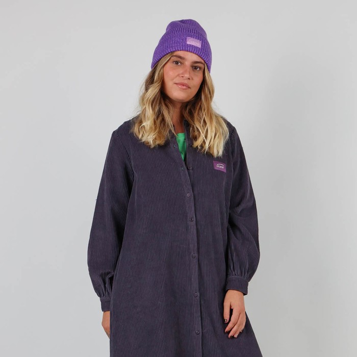 Oxbow Long-sleeved cotton dress with shirt collar. Q2DRESSY